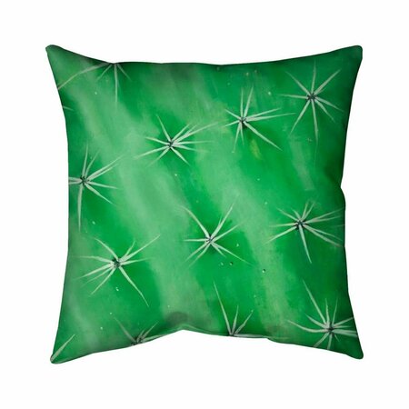 BEGIN HOME DECOR 20 x 20 in. Cactus Closeup-Double Sided Print Indoor Pillow 5541-2020-FL274
